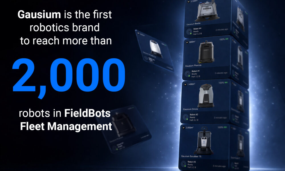 高仙(Gausium) 在FieldBots赛事中参赛机器人数量高仙(Gausium) ,000台