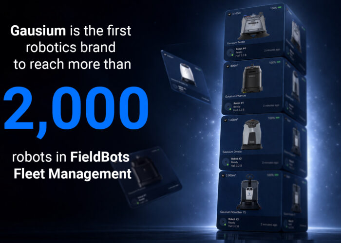 高仙(Gausium) 在FieldBots赛事中参赛机器人数量高仙(Gausium) ,000台